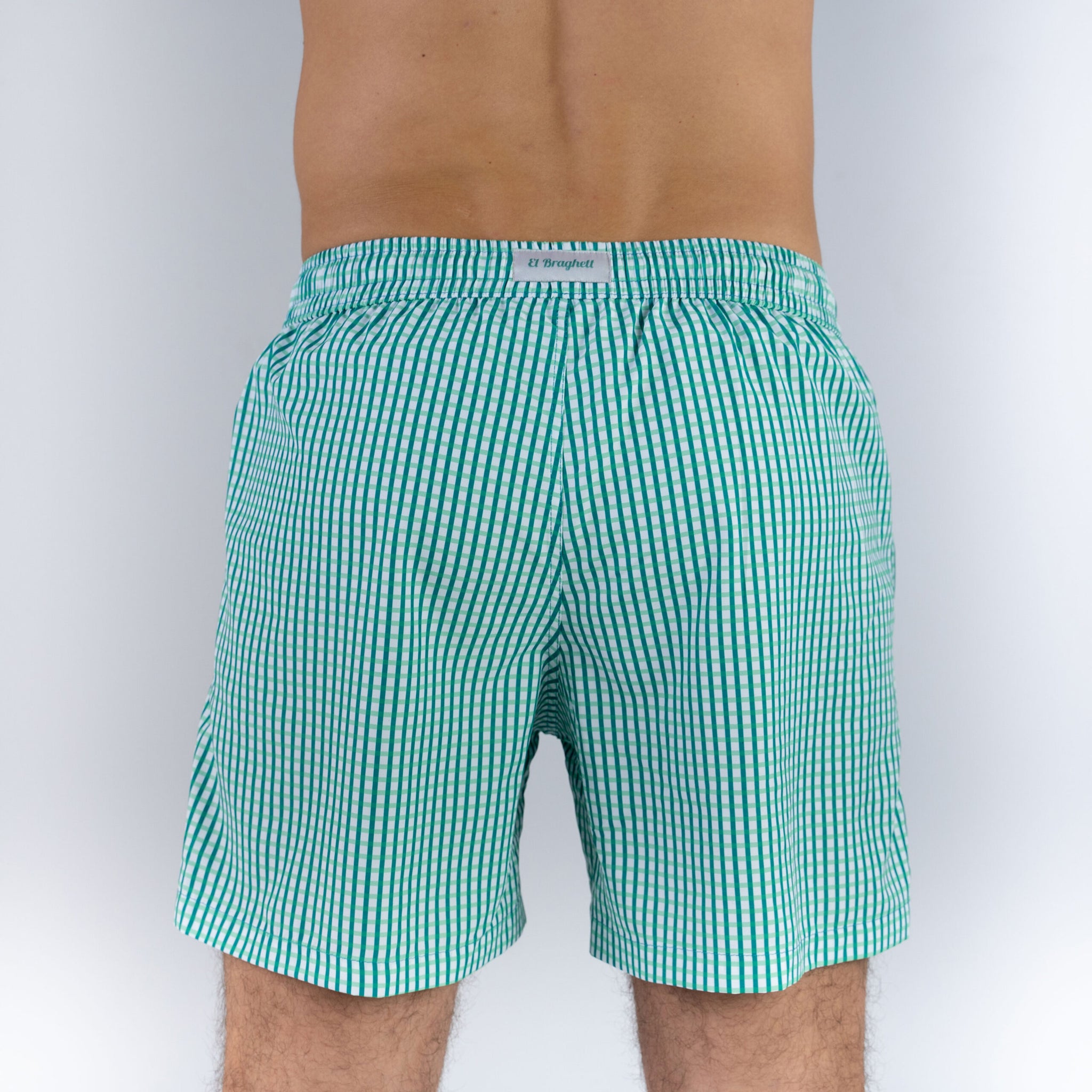Braghetta da mare "quadratin" verde